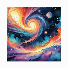 Galaxy Painting 1 Canvas Print