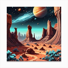 Desert Landscape Canvas Print