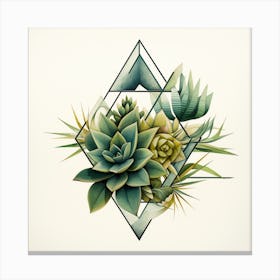 Succulents Canvas Print