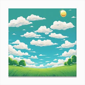 Sky And Clouds Canvas Print