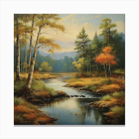 Autumn River Canvas Print