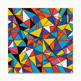 Abstract Triangles Canvas Print