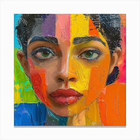 Woman'S Face 9 Canvas Print