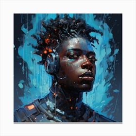 Futuristic Woman Canvas Print