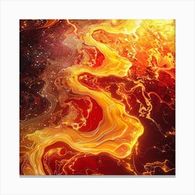 Abstract Fire Canvas Print