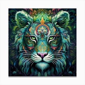 Psychedelic Tiger 3 Canvas Print