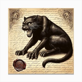 Angry Beast Canvas Print