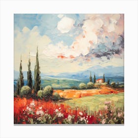 Brushed Illusions: Italian Dreamscape 2 Canvas Print