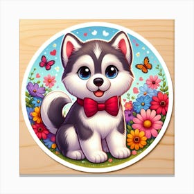 Husky Puppy Canvas Print