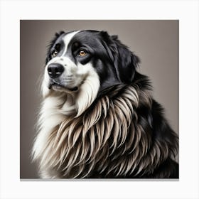 Portrait Of A Dog Canvas Print