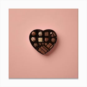 Heart Of Chocolates Canvas Print