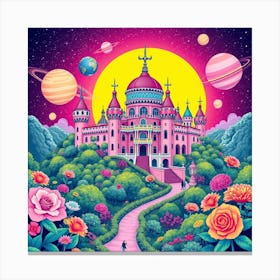 Pink Castle 4 Canvas Print