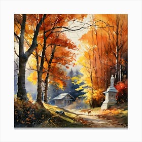 Autumn Road 1 Canvas Print