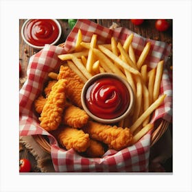 Chicken Nuggets 2 Canvas Print