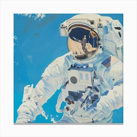 Astronaut In Space 1 Canvas Print