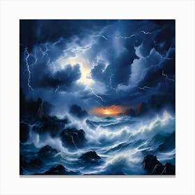 Stormy Seas 1 Canvas Print