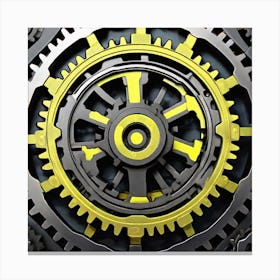 Gears And Gears 14 Canvas Print