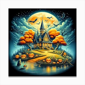 Haunted House Canvas Print