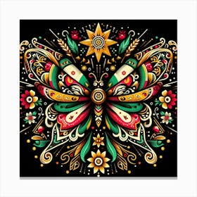 Mexican Butterfly Art 1 Canvas Print