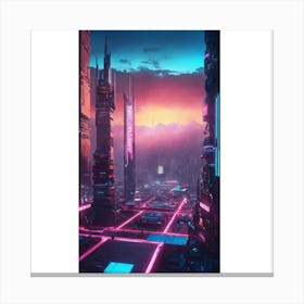 Futuristic City 7 Canvas Print