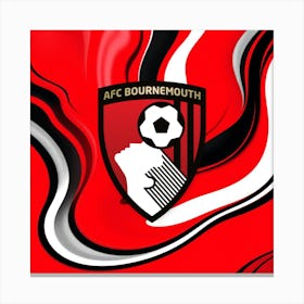 A.F.C. Bournemouth Logo Wall Arts 7 Canvas Print