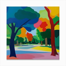 Abstract Park Collection Yoyogi Park Tokyo 3 Canvas Print