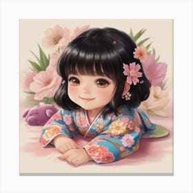 Asian Girl 4 Canvas Print