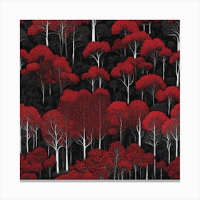 Red Forest 5 Canvas Print