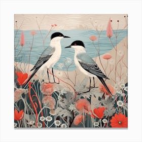 Bird In Nature Common Tern 4 Canvas Print