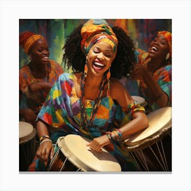 African Drums Canvas Print