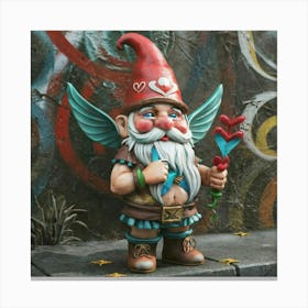 Cupid Gnome 3 Canvas Print