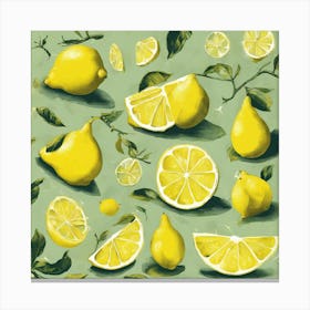 Lemons Canvas Print