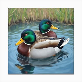 Mallard Ducks Canvas Print