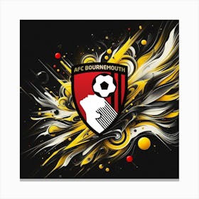 A.F.C. Bournemouth Logo Wall Arts 25 Canvas Print