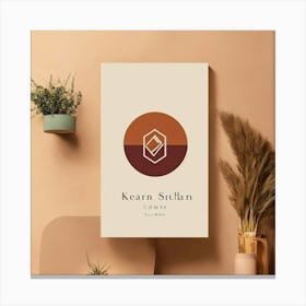 Cool Elegant Simple Fashion Brand Logo And Brand N Canvas Print