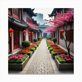 Cale Barrio Chino Canvas Print