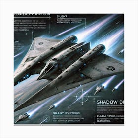 Aurora Phantom Stealth Fighter Canvas Print