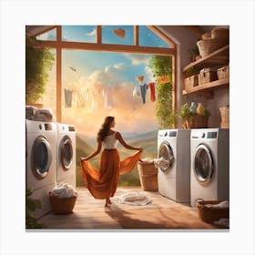 Laundry Room 1 Canvas Print