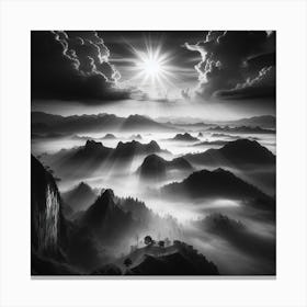 Sunrise Over The Mountains Canvas Print