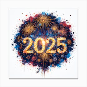 New Year 2025 Canvas Print