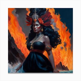 Fire Queen 3 Canvas Print