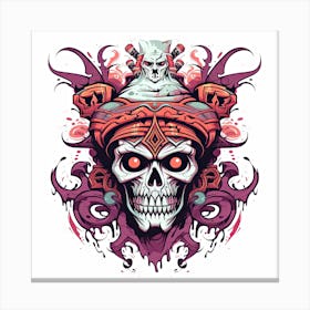 Skull Tattoo Design Canvas Print