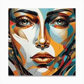 Default Abstract Face Two Art 0 Canvas Print