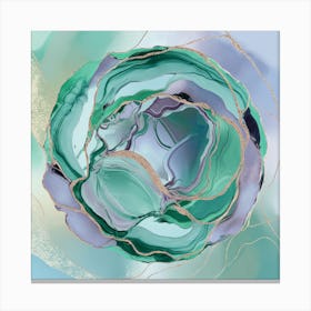 Agate Flower Canvas Print