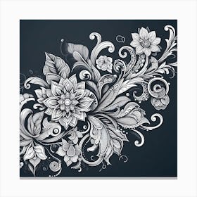 Floral Design Vector Illustration Canvas Print