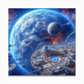 Space City 22 Canvas Print