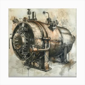 Steam Engine Canvas Print