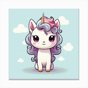 Cute Unicorn 438 Canvas Print