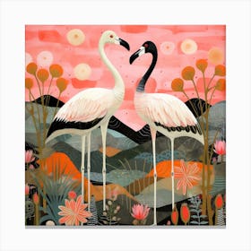 Bird In Nature Greater Flamingo 3 Canvas Print