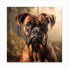 Boxer Dog Portrait 2 Canvas Print